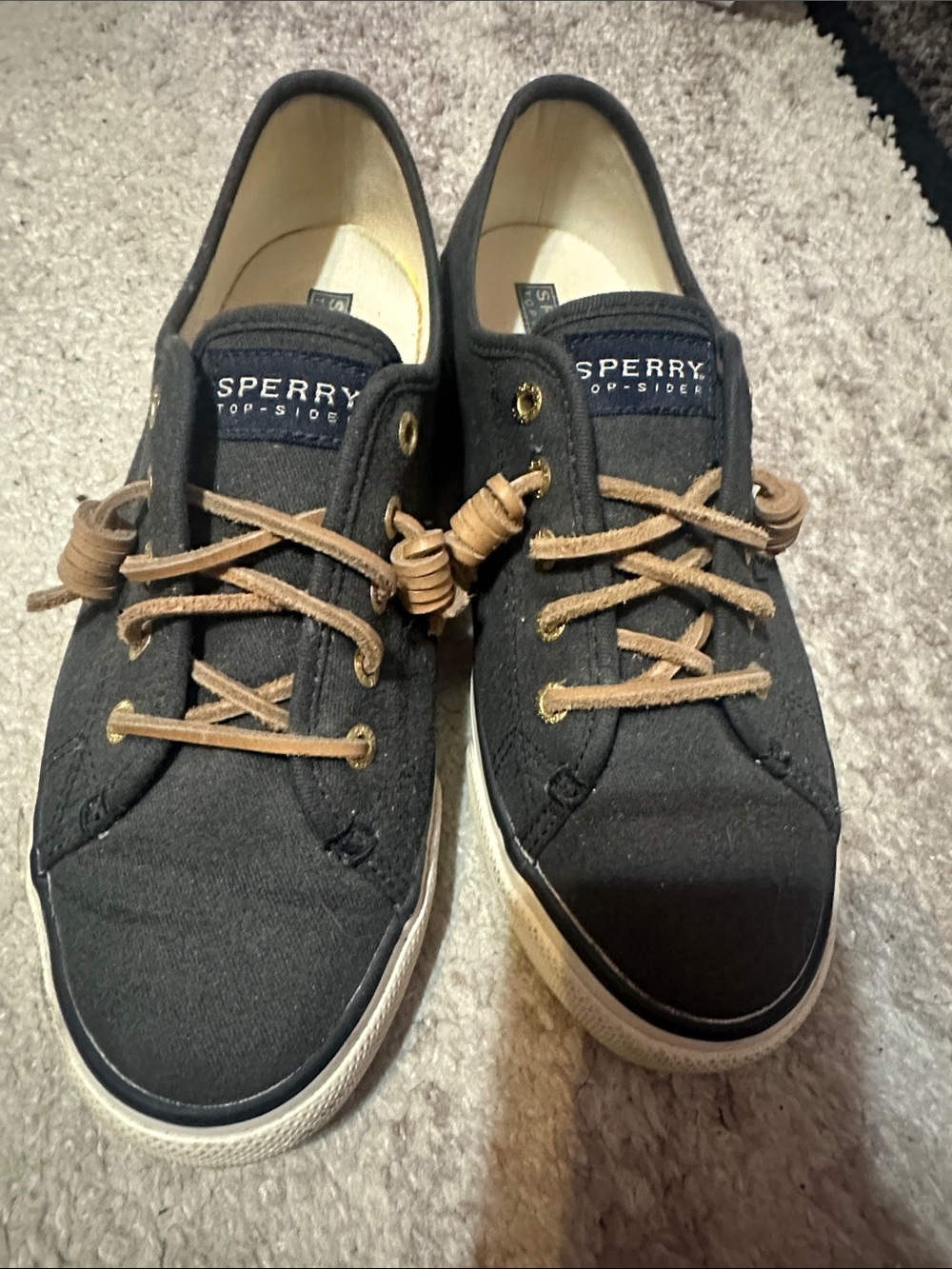 Olive green Sperrys